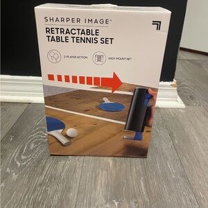 Sharper Image Retractable Table Tennis Set